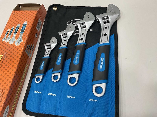 Engelse sleutel set 4 delig - afbeelding 2 van  4