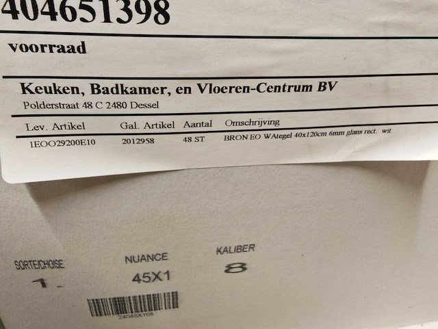 Engers glans wit wandtegel 40x120 cm 23,04 m² - afbeelding 7 van  7