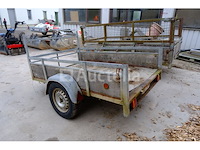 Enkelassige aanhanger, merk en model onleesbaar - afbeelding 5 van  14