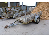 Enkelassige aanhanger, merk en model onleesbaar - afbeelding 1 van  14