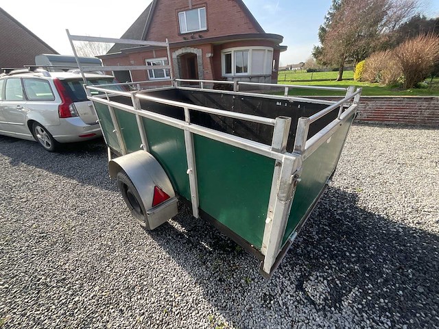Enkelassige utilitywagenaanhanger met verlengstukken - afbeelding 3 van  9