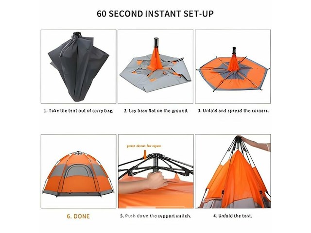Enkellaagse springtent - afbeelding 3 van  3