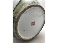Enorm grote chinese bolvaas met vogels. 38cm diameter! gestempeld. - afbeelding 11 van  37