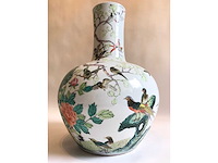 Enorm grote chinese bolvaas met vogels. 38cm diameter! gestempeld. - afbeelding 19 van  37