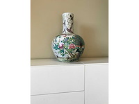 Enorm grote chinese bolvaas met vogels. 38cm diameter! gestempeld. - afbeelding 23 van  37