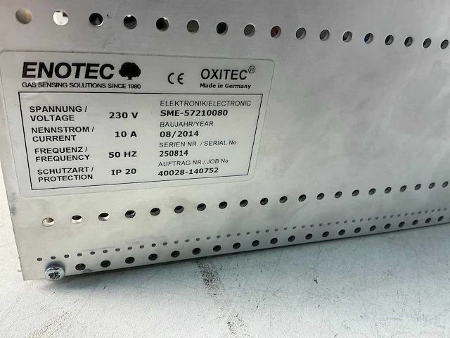 Enotec oxitec 5000 zuurstofanalysator - afbeelding 5 van  5