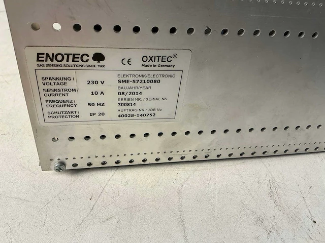 Enotec oxitec 5000 zuurstofanalysator - afbeelding 5 van  6