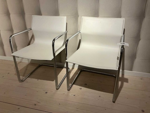 Enrico pellizzoni designstoel (2x) - afbeelding 1 van  5