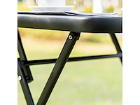 Ensemble de jardin pour 2 personnes pliant pour balcon 1 table+2 chaises - afbeelding 6 van  7