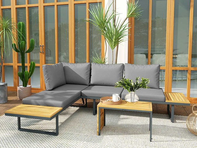 Ensemble de mobilier de jardin , extensible jusqu'à 6 places - afbeelding 1 van  10