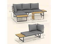 Ensemble de mobilier de jardin , extensible jusqu'à 6 places - afbeelding 5 van  10