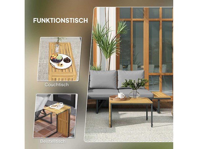 Ensemble de mobilier de jardin , extensible jusqu'à 6 places - afbeelding 8 van  10