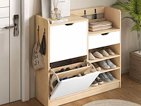 Entree-schoenenrek, schoenenkast met opvouwbare lades