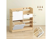 Entree-schoenenrek, schoenenkast met opvouwbare lades - afbeelding 4 van  7