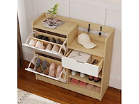 Entree-schoenenrek, schoenenkast met opvouwbare lades - afbeelding 5 van  7