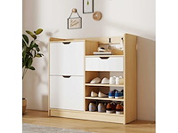 Entree-schoenenrek, schoenenkast met opvouwbare lades - afbeelding 6 van  7