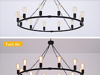 Eoodis rustieke kroonluchter - afbeelding 4 van  4