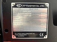 Ep equipment - 2021 - wpl201 - elektrische palletwagen - afbeelding 5 van  5