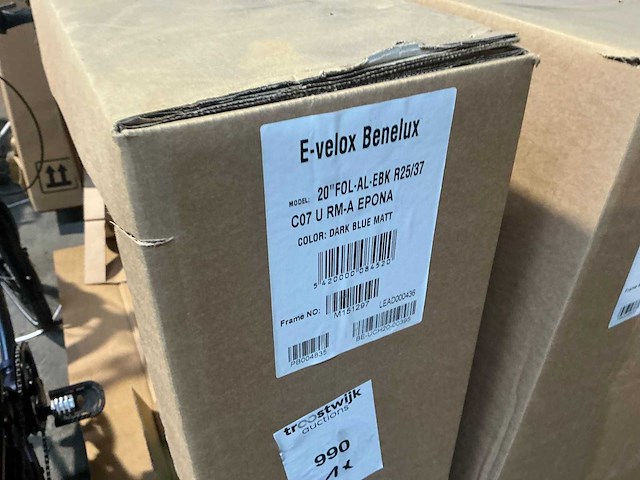 Epona 20” fol-al-ebk elektrische plooifiets (2x) - afbeelding 2 van  10