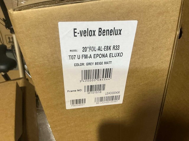 Epona eluxo 20” elektrische plooifiets ongebruikt (6x) - afbeelding 7 van  10