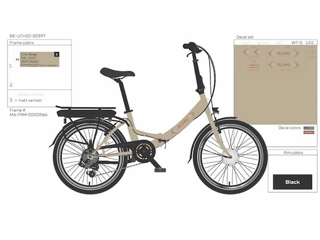 Epona eluxo 20” elektrische plooifiets ongebruikt (6x) - afbeelding 2 van  10