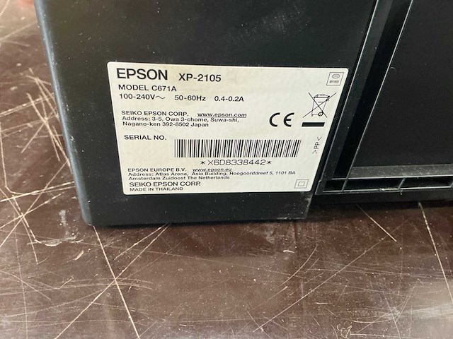 Epson xp-2105 wifi inktjetprinter - afbeelding 3 van  3