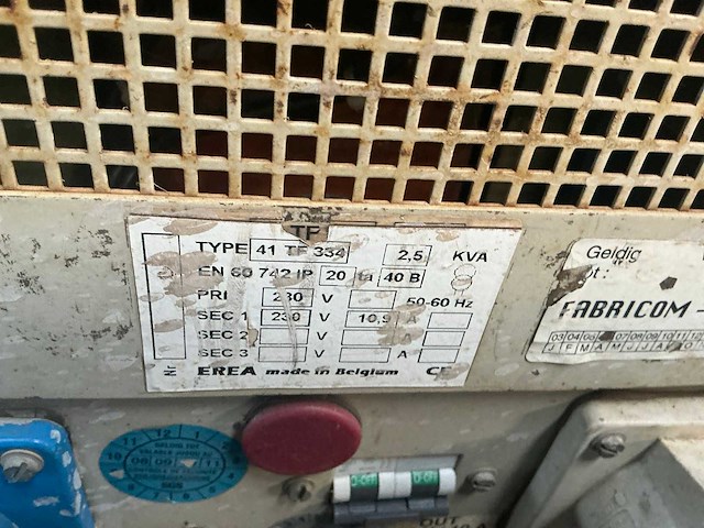 Erea 41 tf 334 scheidingstransfo (2x) - afbeelding 3 van  5