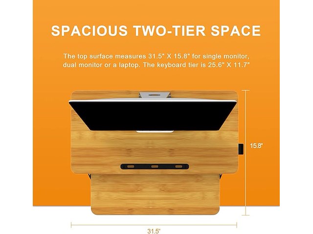 Ergomaker in hoogte verstelbare sta-bureauconverter - afbeelding 4 van  6