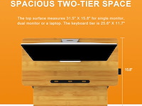 Ergomaker in hoogte verstelbare sta-bureauconverter - afbeelding 4 van  6