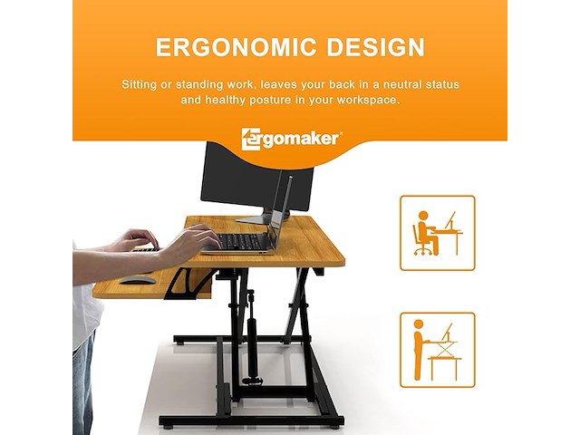 Ergomaker in hoogte verstelbare sta-bureauconverter - afbeelding 6 van  6