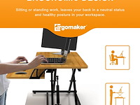 Ergomaker in hoogte verstelbare sta-bureauconverter - afbeelding 6 van  6