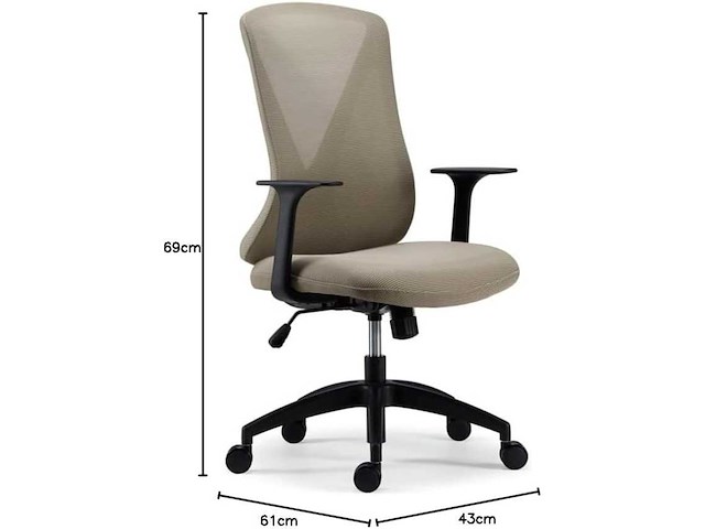 Ergonomische bureaustoel - zwart - afbeelding 3 van  8