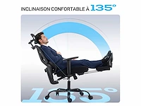 Ergonomische bureaustoel, bureaustoel met adaptieve dynamische lendensteun - afbeelding 5 van  5