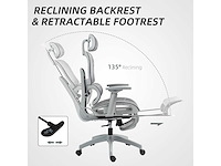 Ergonomische bureaustoel en voetsteun - afbeelding 6 van  9
