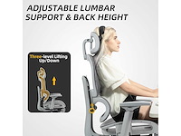 Ergonomische bureaustoel en voetsteun - afbeelding 8 van  9