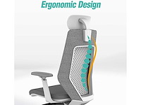 Ergonomische bureaustoel, in hoogte verstelbare bureaustoel - afbeelding 6 van  10