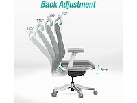 Ergonomische bureaustoel, in hoogte verstelbare bureaustoel - afbeelding 8 van  10