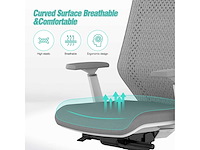 Ergonomische bureaustoel, in hoogte verstelbare bureaustoel - afbeelding 9 van  10