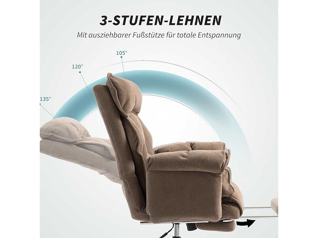 Ergonomische bureaustoel met dubbele bekleding - afbeelding 5 van  7