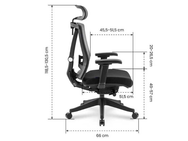 Ergonomische bureaustoel met dynamisch zitsysteem - afbeelding 6 van  7
