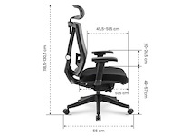 Ergonomische bureaustoel met dynamisch zitsysteem - afbeelding 6 van  6