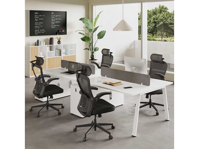 Ergonomische bureaustoel met hoofdsteun - afbeelding 2 van  5