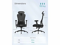 Ergonomische bureaustoel - afbeelding 2 van  6
