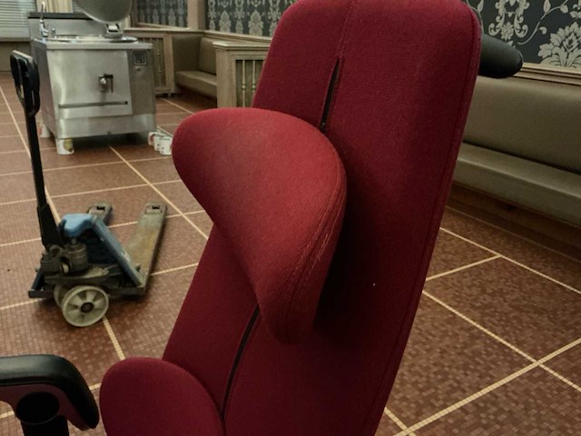 Ergonomische directiestoel / bureaustoel met hoge rugleuning – rood - afbeelding 8 van  8
