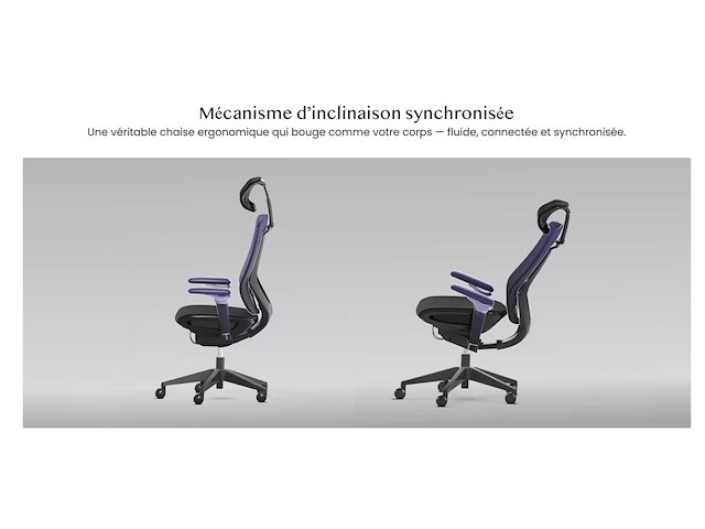 Ergonomische en functionele bureaustoel bs12 pro - afbeelding 5 van  8