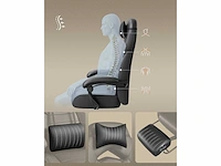 Ergonomische gamingstoel - voetensteun - verstelbare hoofdsteun - lendensteun - afbeelding 4 van  6