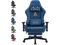 Ergonomische gamingstoel en gamingstoel met telescopisch voetsteunveerkussen