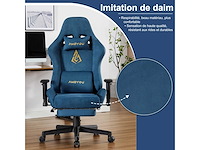 Ergonomische gamingstoel en gamingstoel met telescopisch voetsteunveerkussen - afbeelding 3 van  7