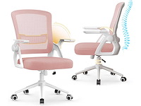 Ergonomische rotan bureaustoel, 360° draaibaar - afbeelding 8 van  11