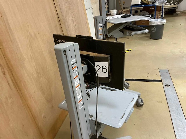 Ergotron mobiel werkstation voor computers (2x) - afbeelding 2 van  15